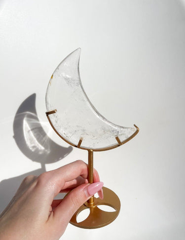 Clear Quartz Moon #6 (see video)